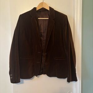 Vintage Brown Velvet Blazer size 14